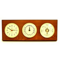 Tide & time Clock w/ Weather Station - Oak